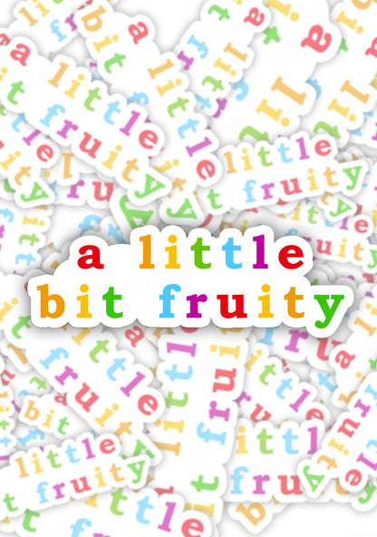 A Little Bit Fruity Pride 1pc Y2K Sticker Cherrykitten