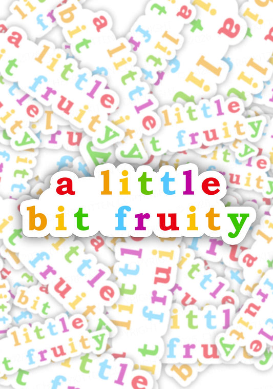 A Little Bit Fruity Pride 1pc Y2K Sticker Cherrykitten