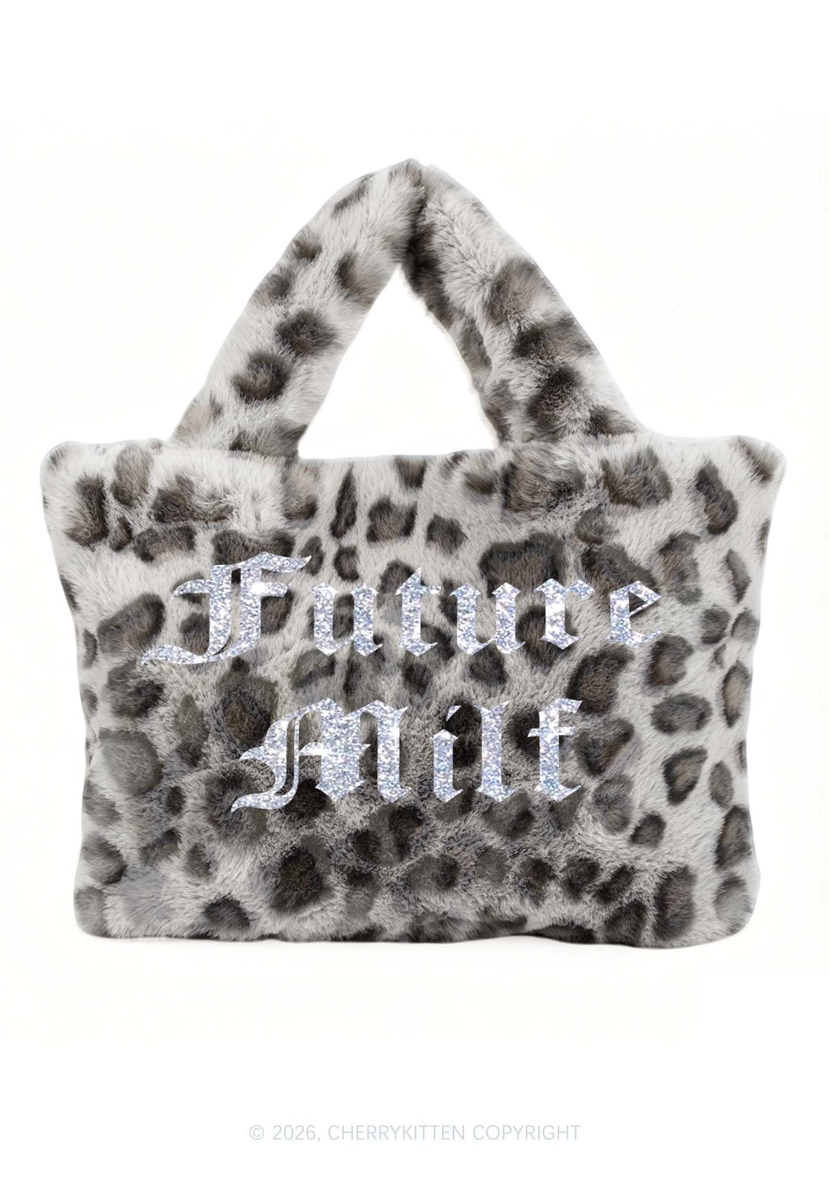 Glitter Future Mxxf Y2K Plush Leopard Handbag Cherrykitten