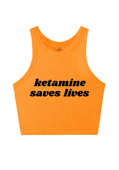 Kxxamine Saves Lives Y2K Crop Tank Top Cherrykitten