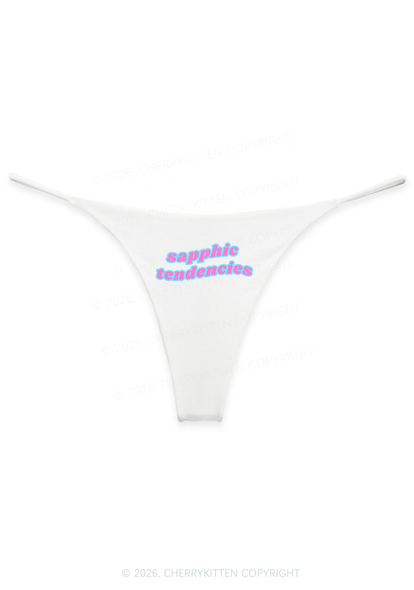 Sapphic Tendencies Pride Y2K Bikini String Thong Cherrykitten