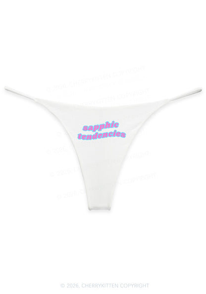 Sapphic Tendencies Pride Y2K Bikini String Thong Cherrykitten