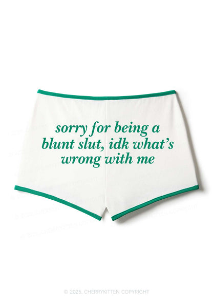 Sorry For Being A Blunt Slxt Y2K Booty Shorts Cherrykitten