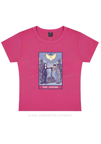 Halloween The Lovers Y2K Baby Tee Cherrykitten