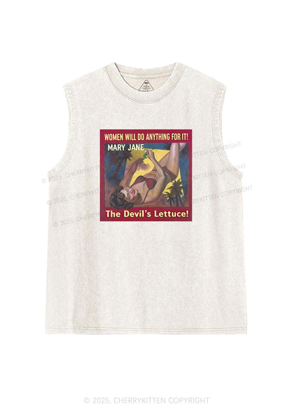 Women Will Do Anything Y2K Washed Tank Cherrykitten