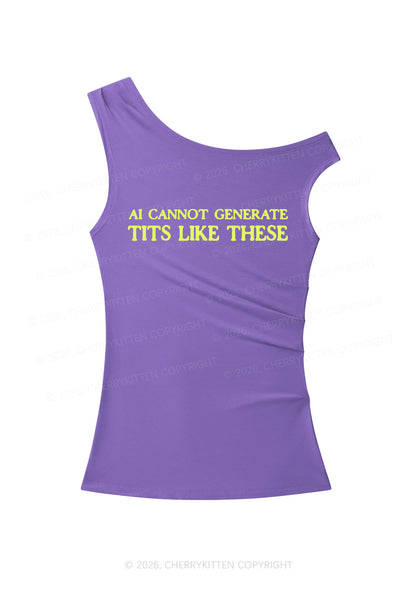 Ai Cannot Generate Txts Y2K Off Shoulder Tank Top Cherrykitten