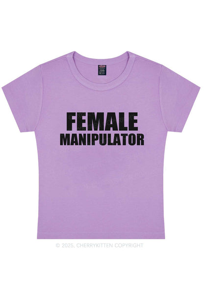 Female Manipulator Y2K Baby Tee Cherrykitten