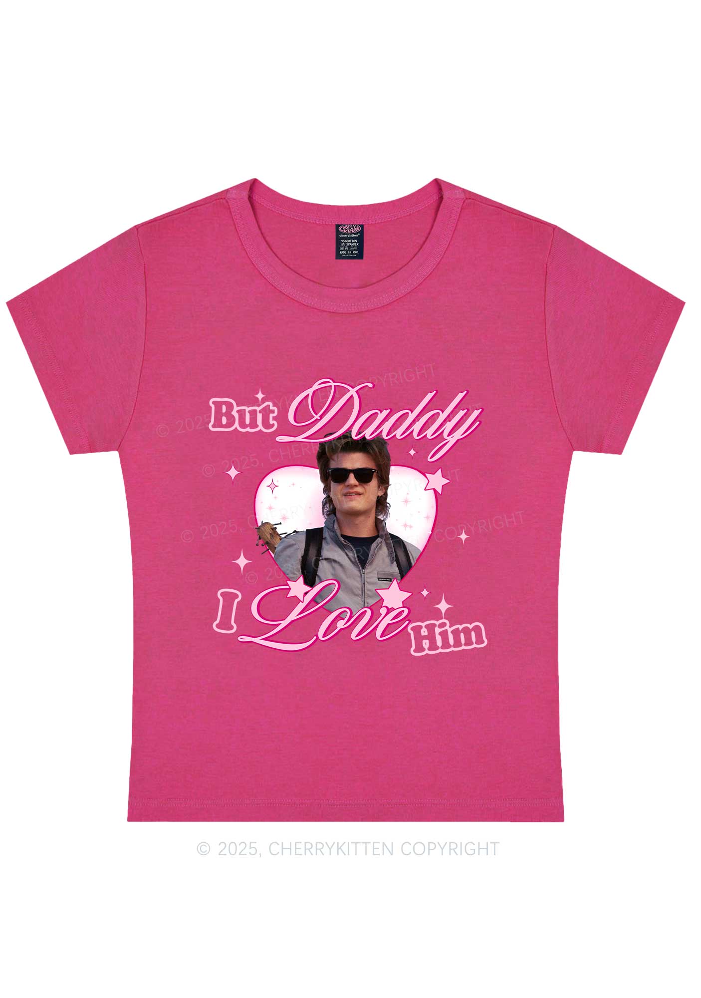 Daddy I Love Him Y2K Baby Tee Cherrykitten