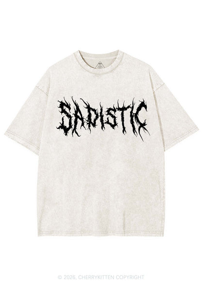 Sapistic Skull Y2K Shirts Washed Tee Cherrykitten