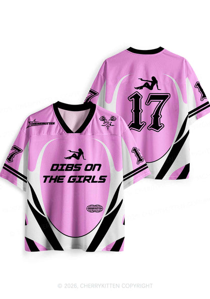 Dibs On The Girls Pride Y2K Sport Jersey Shirts Cherrykitten