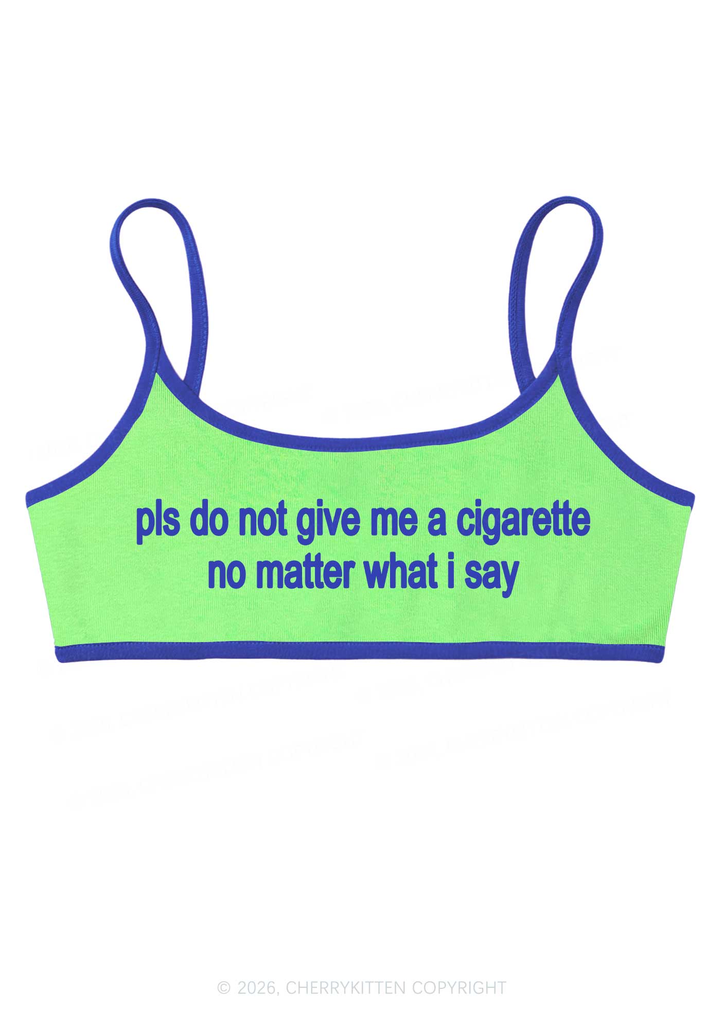 Dont Give Me Cigarette Y2K Super Crop Cami Cherrykitten