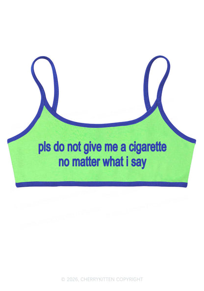 Dont Give Me Cigarette Y2K Super Crop Cami Cherrykitten