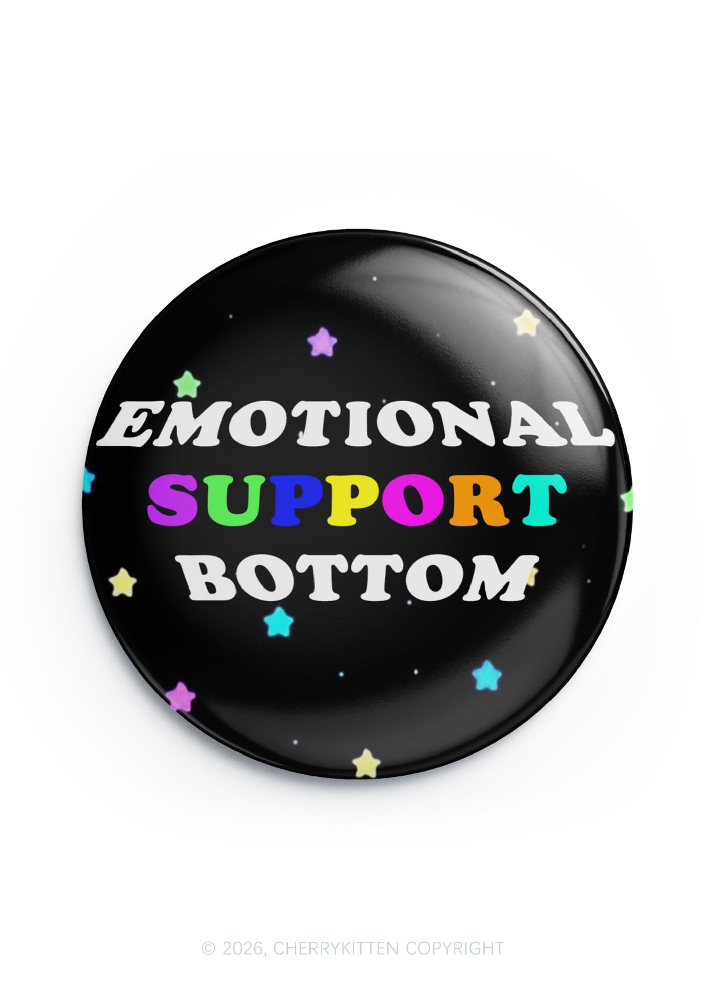 Emotional Support Bottom Pride 1Pc Y2K Pin Badge Cherrykitten