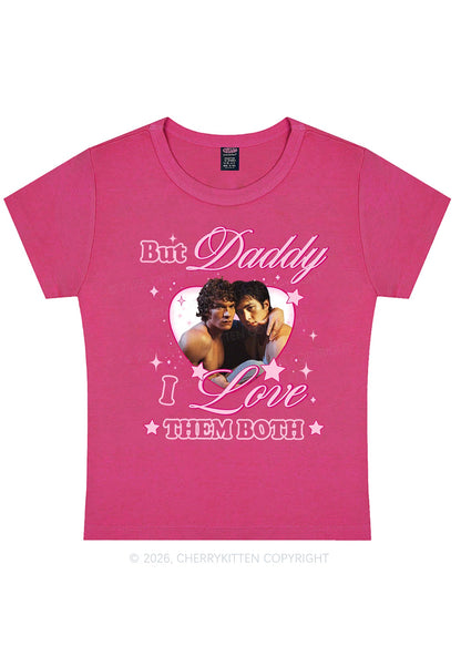 But Daddy I Love Them Both HR Y2K Baby Tee Cherrykitten