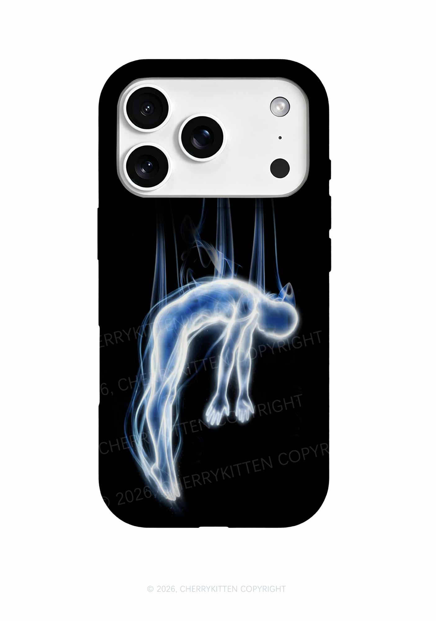 Halloween Blue Falling Ghost Y2K Phone Case Cherrykitten