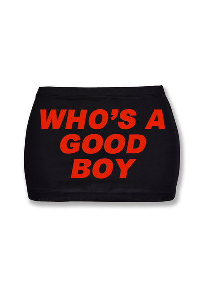 Who's A Good Boy Y2K Mini Hip Skirt Cherrykitten