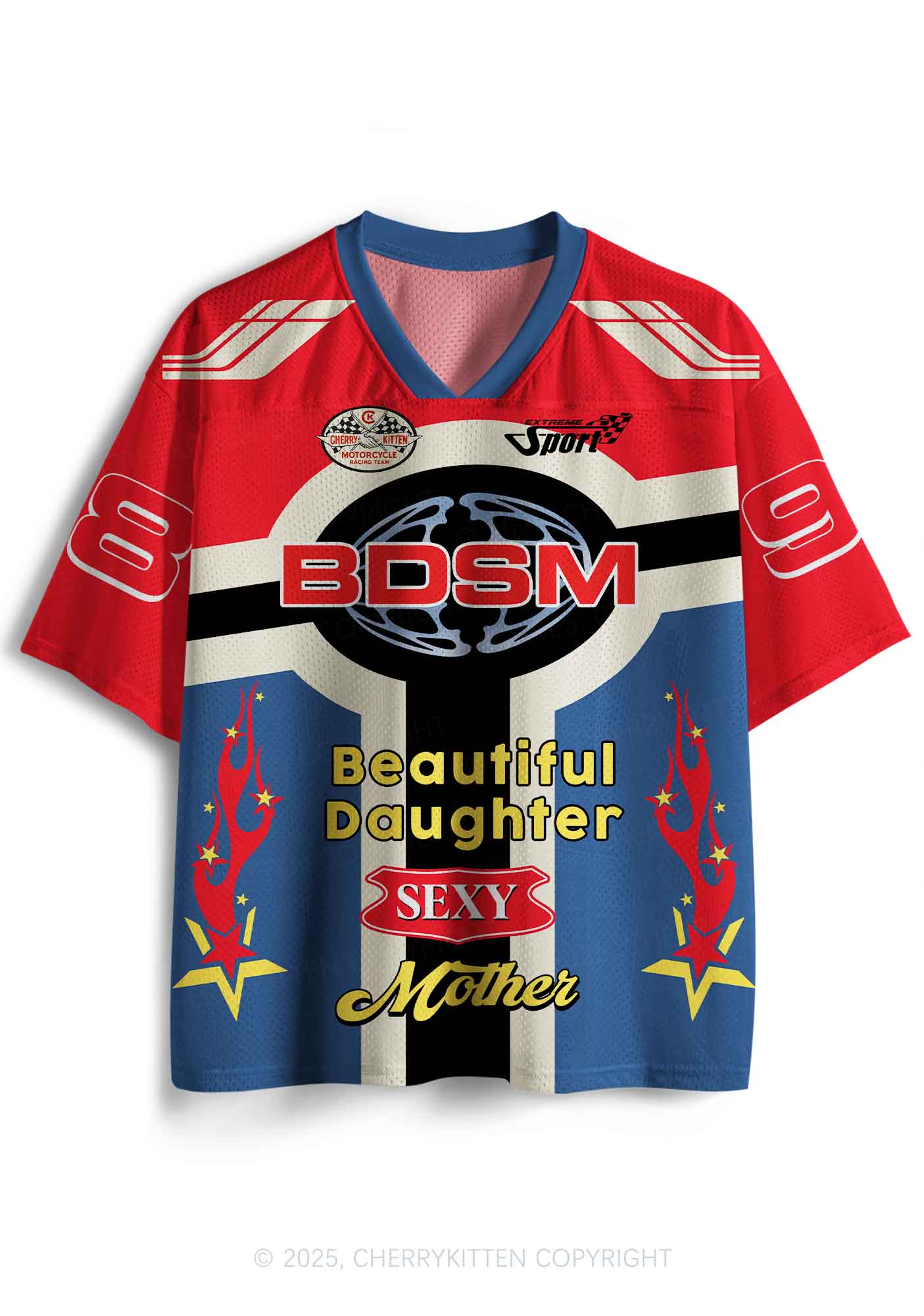 Custom BDSM Daughter Mother Y2K Sport Jersey Shirts Cherrykitten