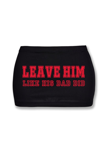 Leave Him Y2K Mini Hip Skirt Cherrykitten