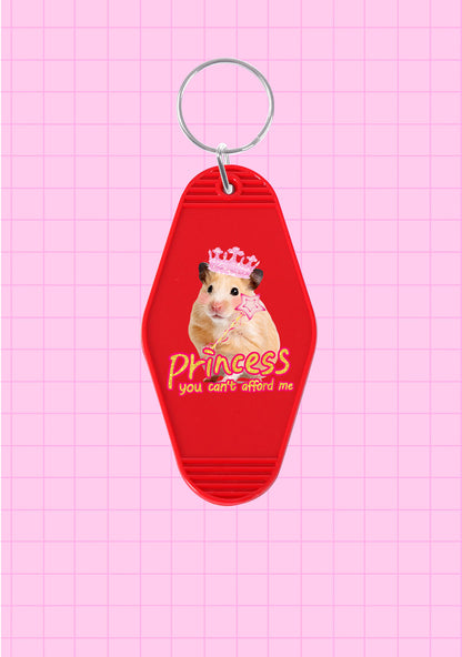 Princess You Can't Afford Me 1Pc Y2K Hotel Keychain Cherrykitten