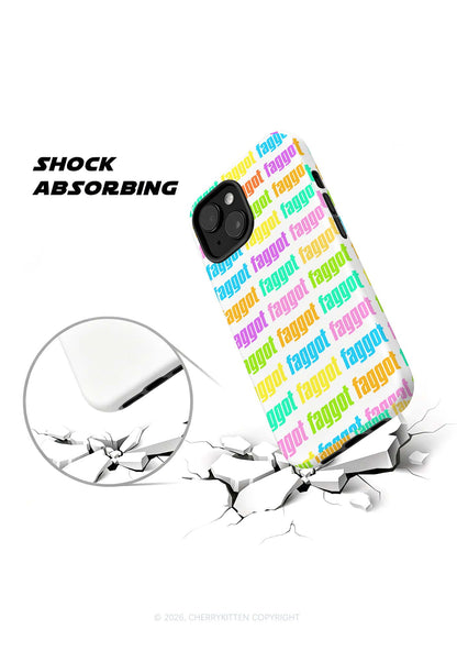 Rainbow Faggot Slogan Pride Y2K Phone Case Cherrykitten