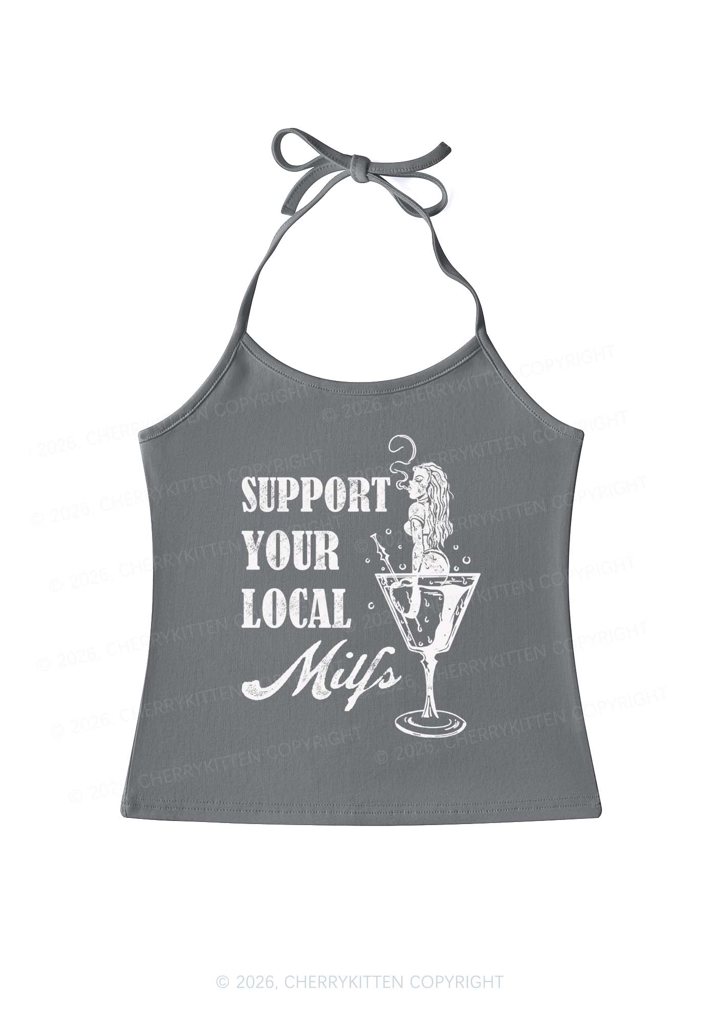 Your Local Mxxf Y2K Halter Neck Cami Cherrykitten