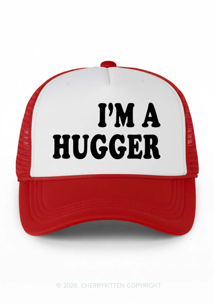 Im A Hugger Y2K Colorblock Trucker Hat Cherrykitten