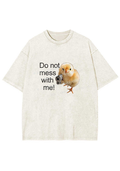Do Not Mess With Me Y2K Washed Tee Cherrykitten