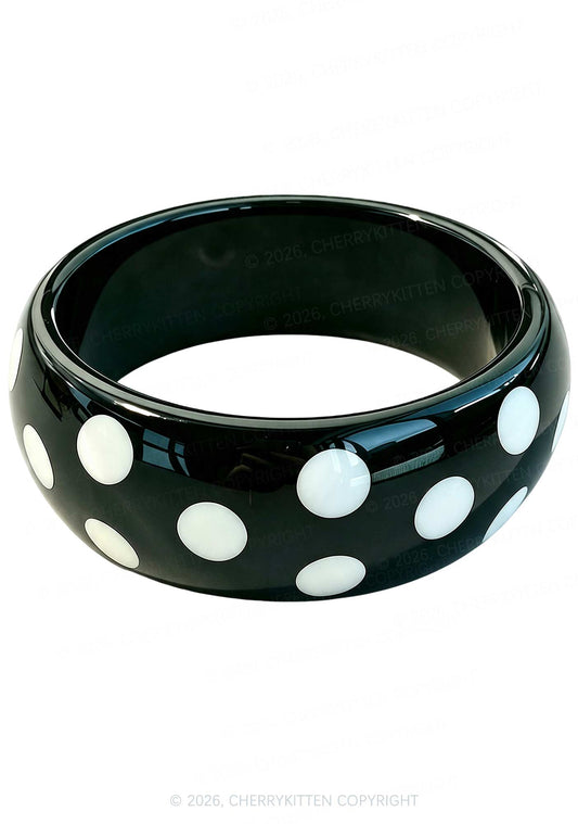 Candy Color Polka Dots Y2K Cuff Bangle Cherrykitten