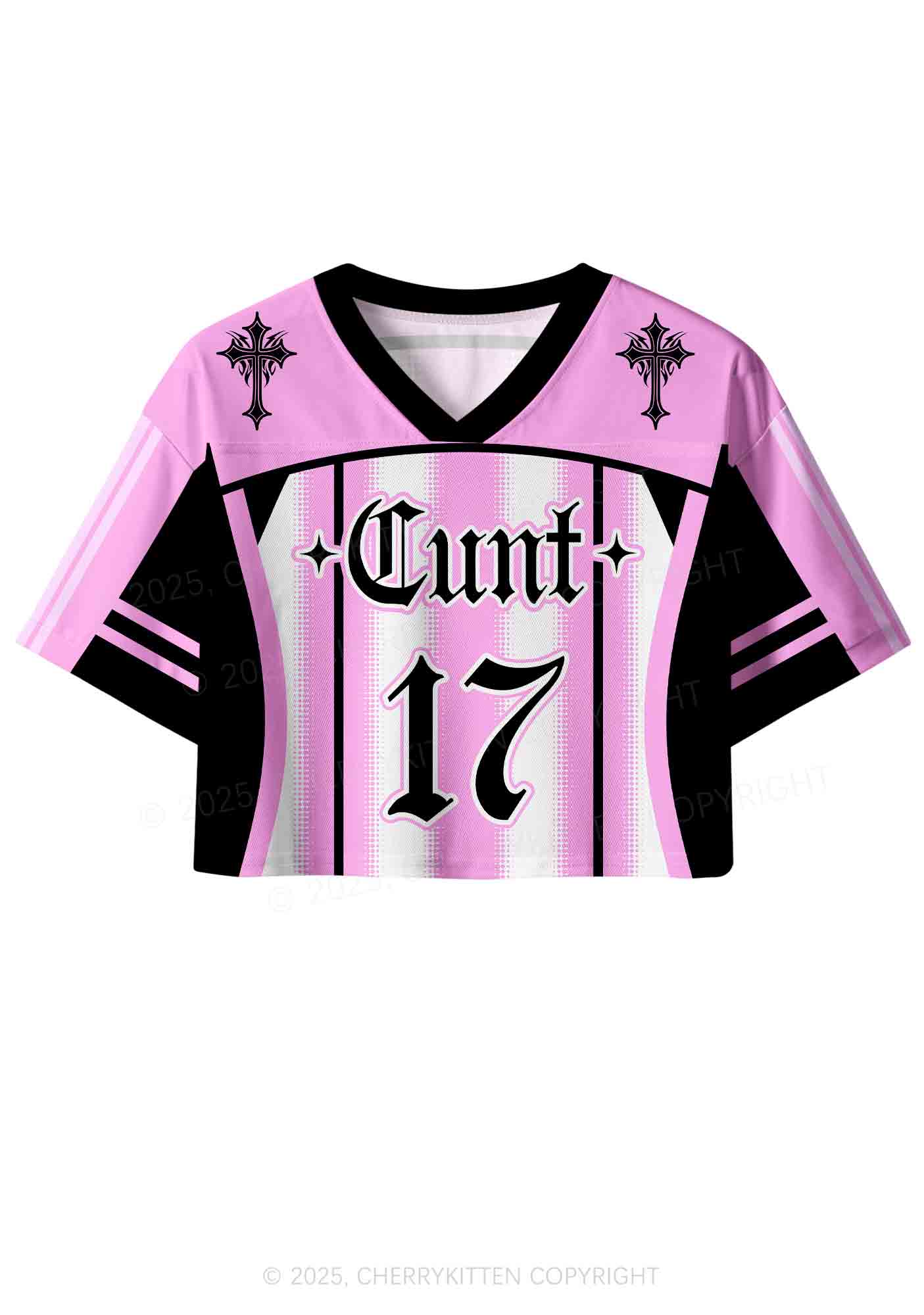 Custom Gothic Cxxt Y2K Crop Sport Jersey Shirts Cherrykitten