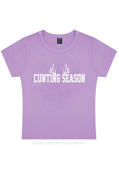 Curvy Cunting Season Baby Tee Cherrykitten
