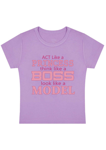Curvy Princess Boss Model Baby Tee