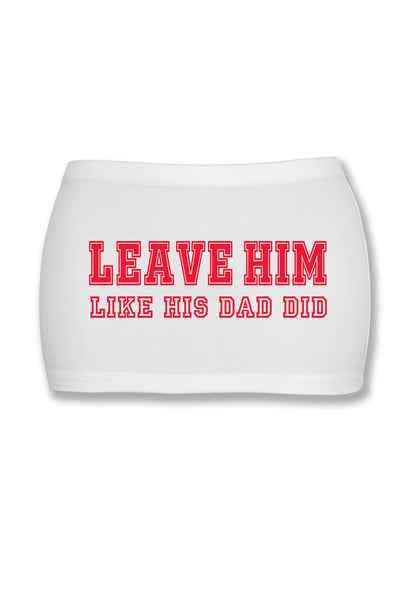 Leave Him Y2K Mini Hip Skirt Cherrykitten
