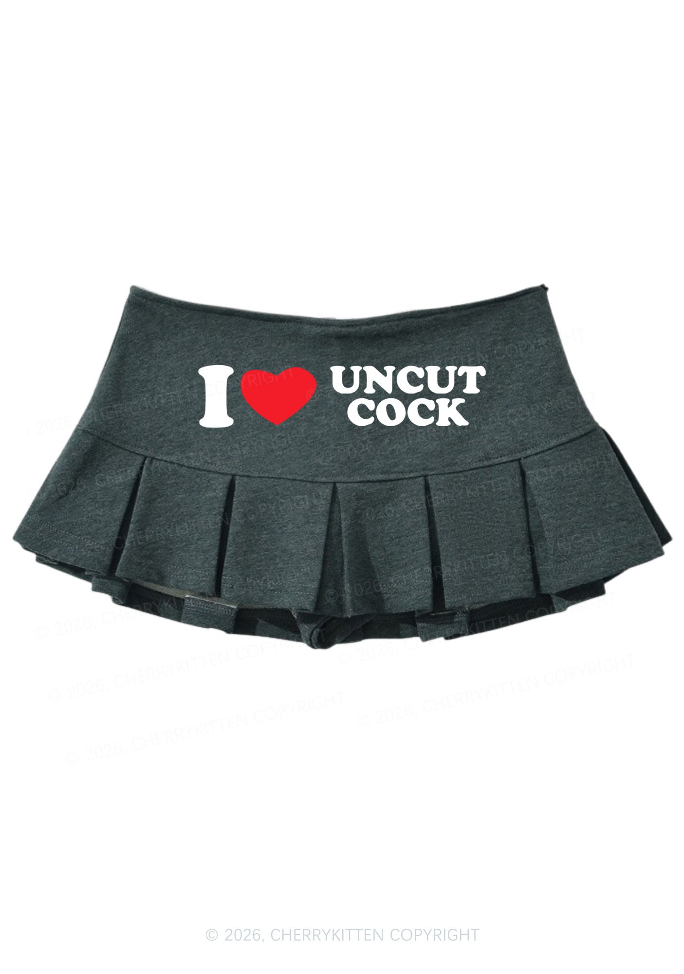 I Love Uncut Cxck Y2K Mini Pleated Skirts Cherrykitten