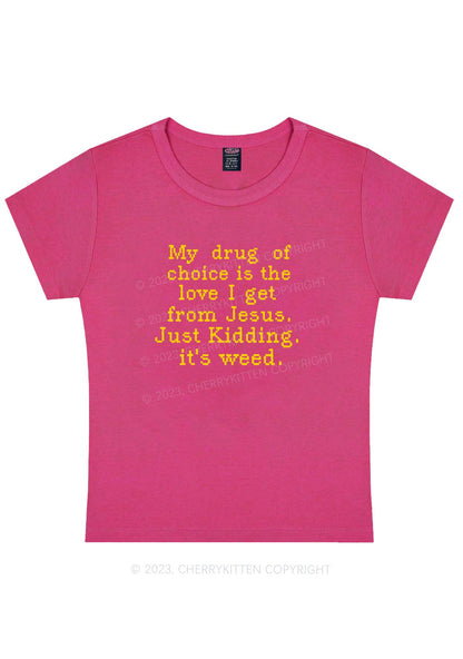 Curvy Love From Jesus Y2K Baby Tee Cherrykitten