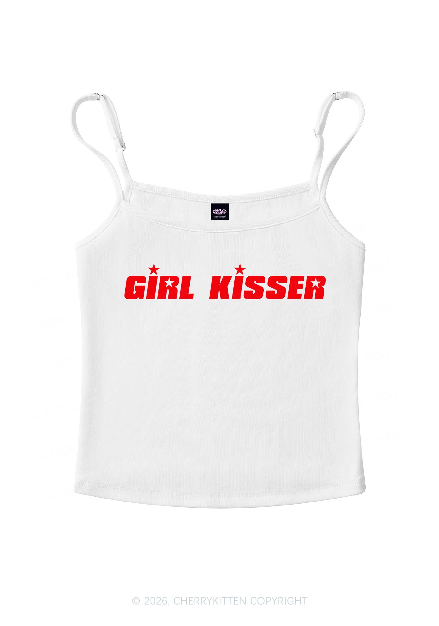 Girl Kisser Star Pride Y2K Spaghetti Strap Cami Cherrykitten