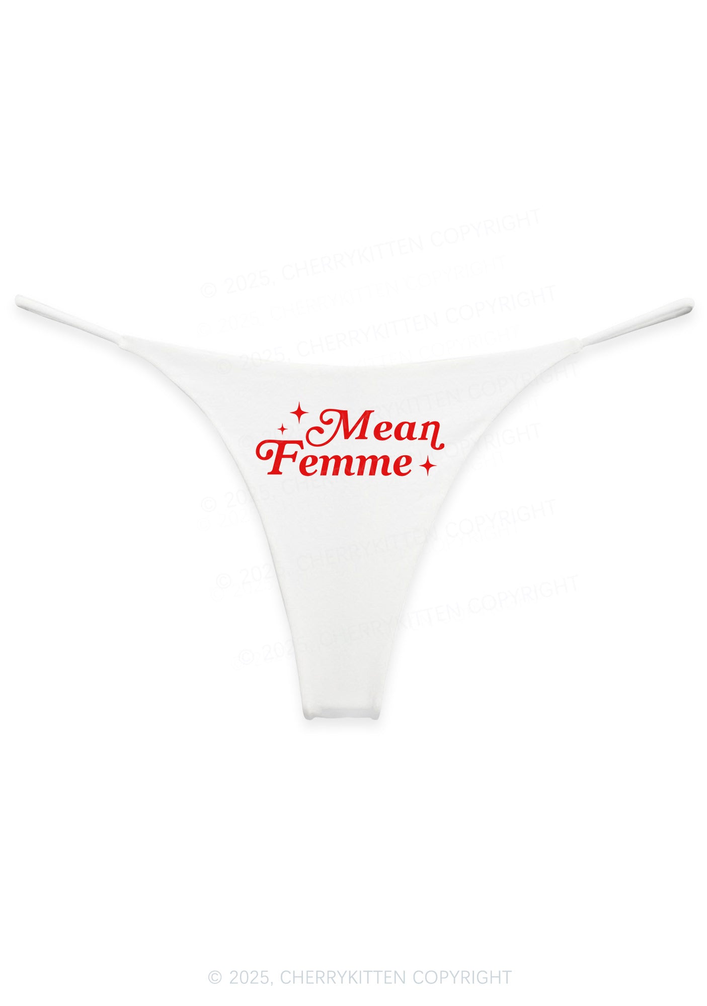 Mean Femme Pride Y2K Bikini String Thong Cherrykitten
