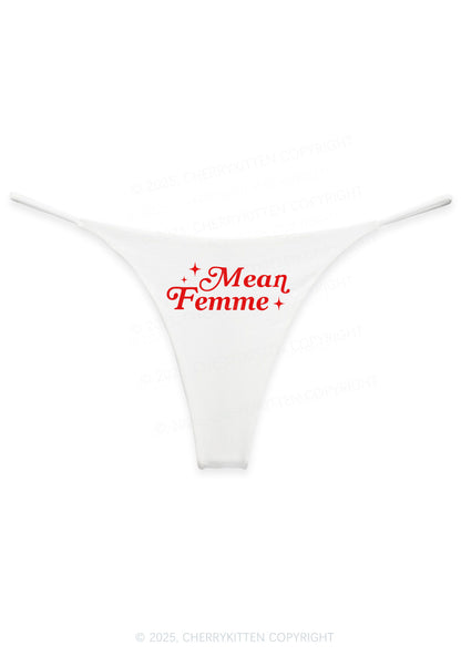 Mean Femme Pride Y2K Bikini String Thong Cherrykitten