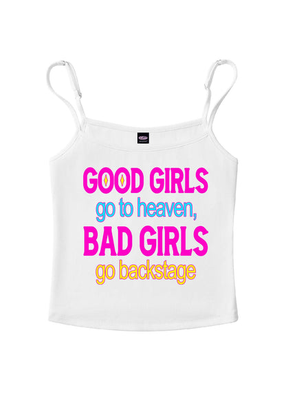 Bad Girls Go Backstage Y2K Spaghetti Strap Cami Cherrykitten