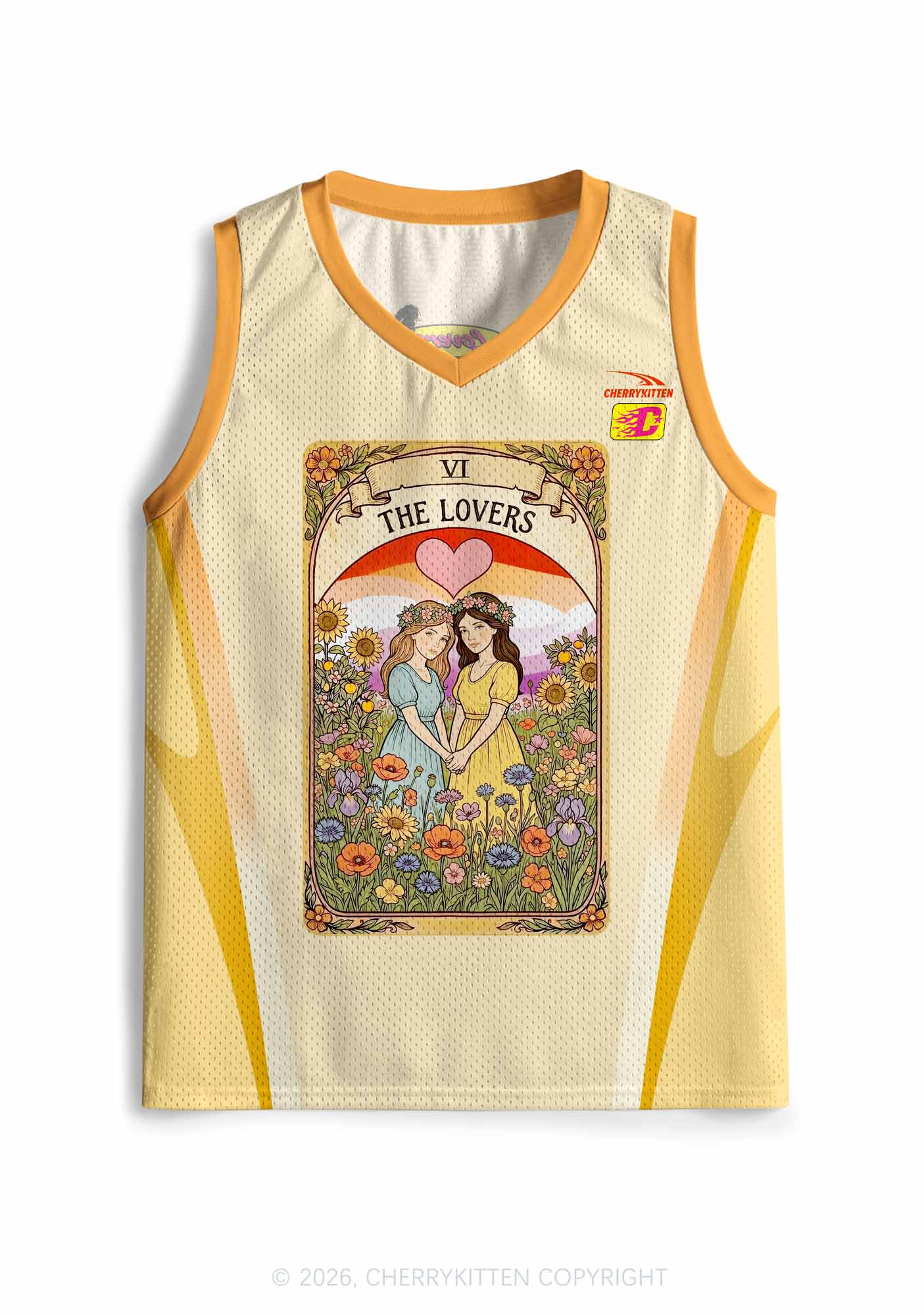 The Lesbian Lovers Pride Y2K Sport Jersey Tank Cherrykitten