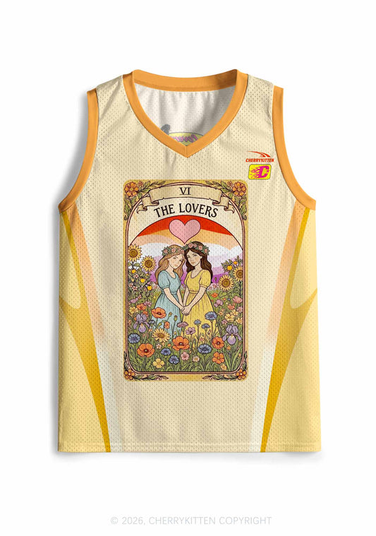 The Lesbian Lovers Pride Y2K Sport Jersey Tank Cherrykitten