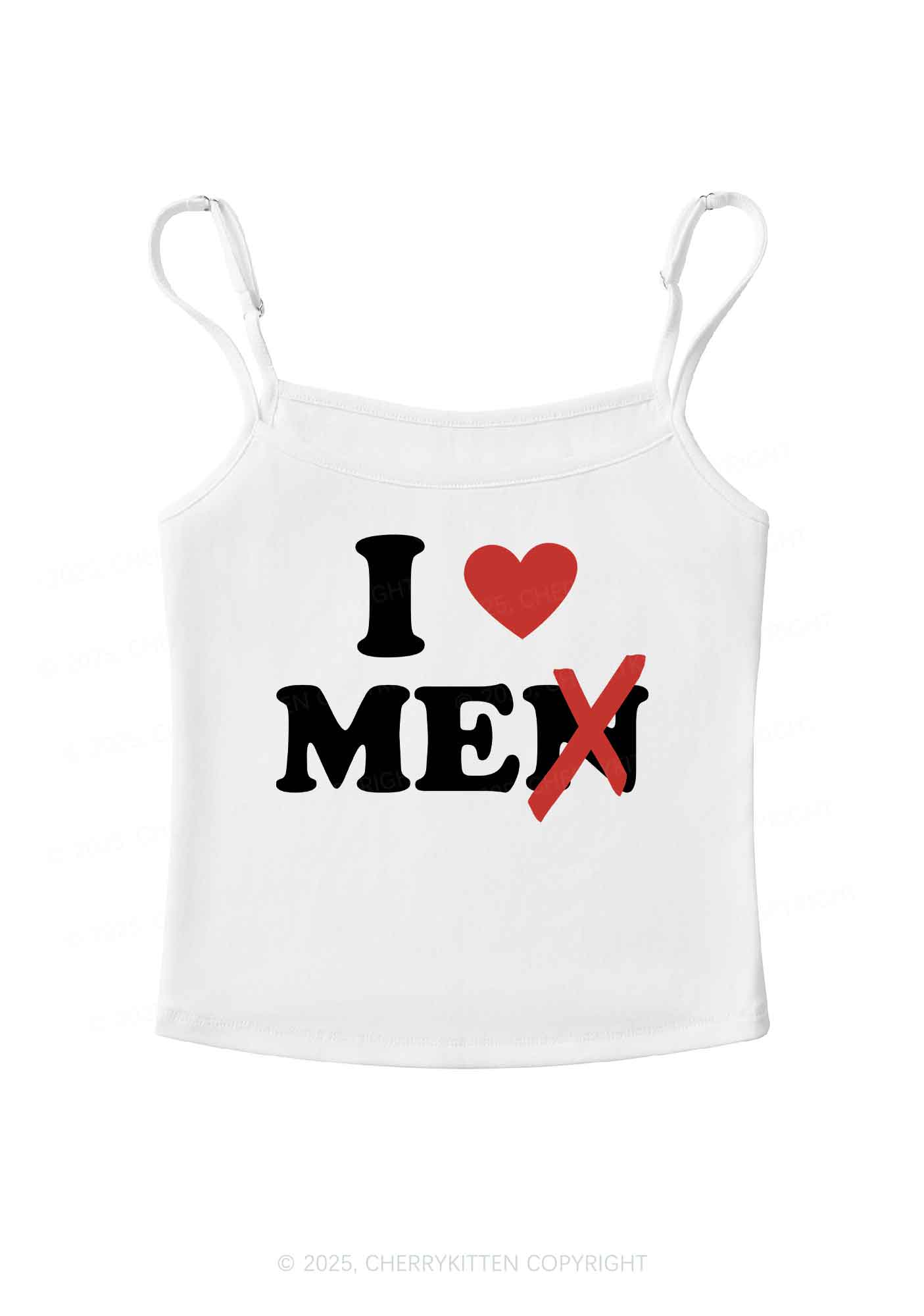 Love Me Not Men Y2K Spaghetti Strap Cami Cherrykitten