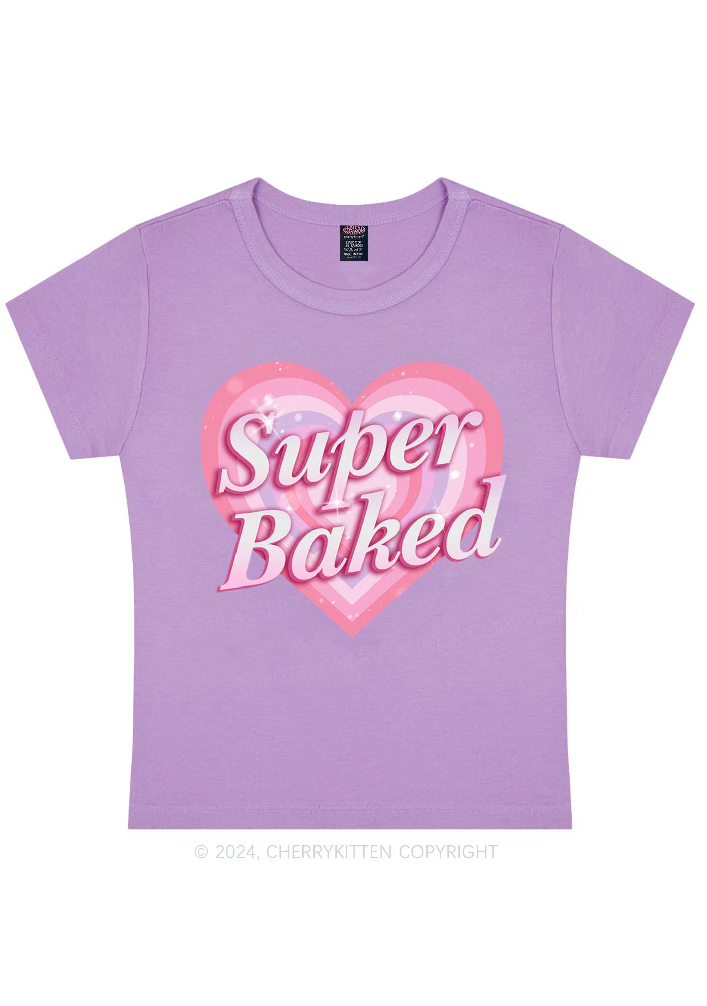 Super Baked Y2K Baby Tee Cherrykitten