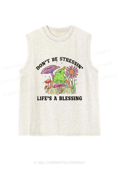 Don't Be Stressin Y2K Washed Tank Cherrykitten