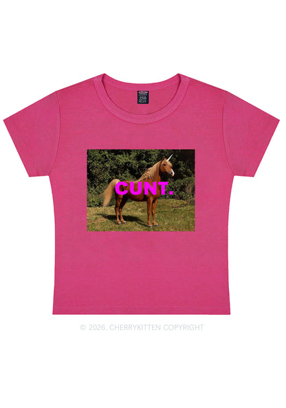 Custom Photo Cxxt Y2K Baby Tee Cherrykitten