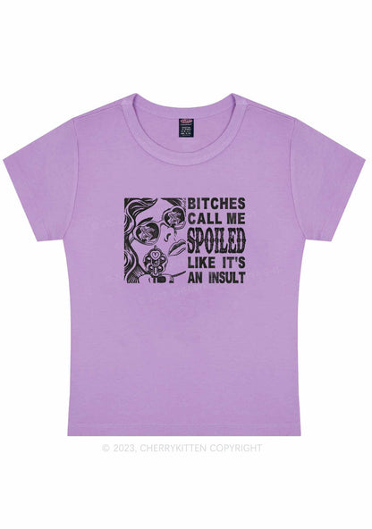 Curvy Bxxches Call Me Spoiled Y2K Baby Tee Cherrykitten
