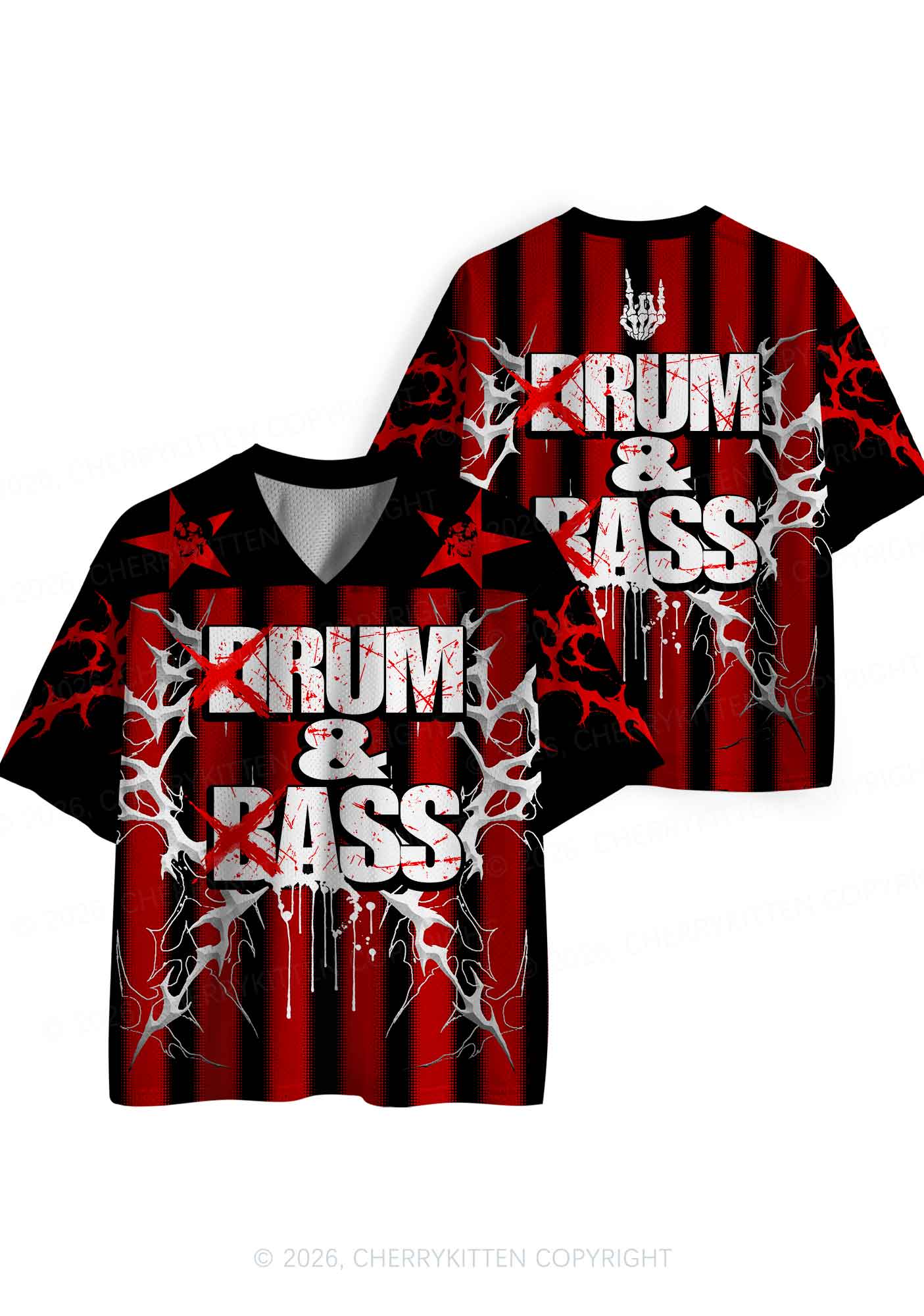 Drum And Bass Y2K Sport Jersey Shirts Cherrykitten