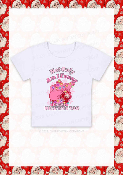 I Have Nice Dots Too Christmas Y2K Baby Tee Cherrykitten