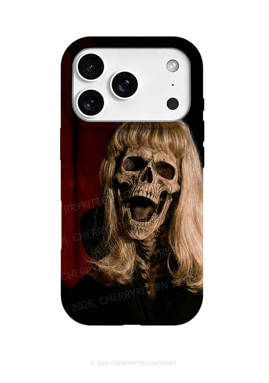 Halloween Blonde Skull Y2K Phone Case Cherrykitten