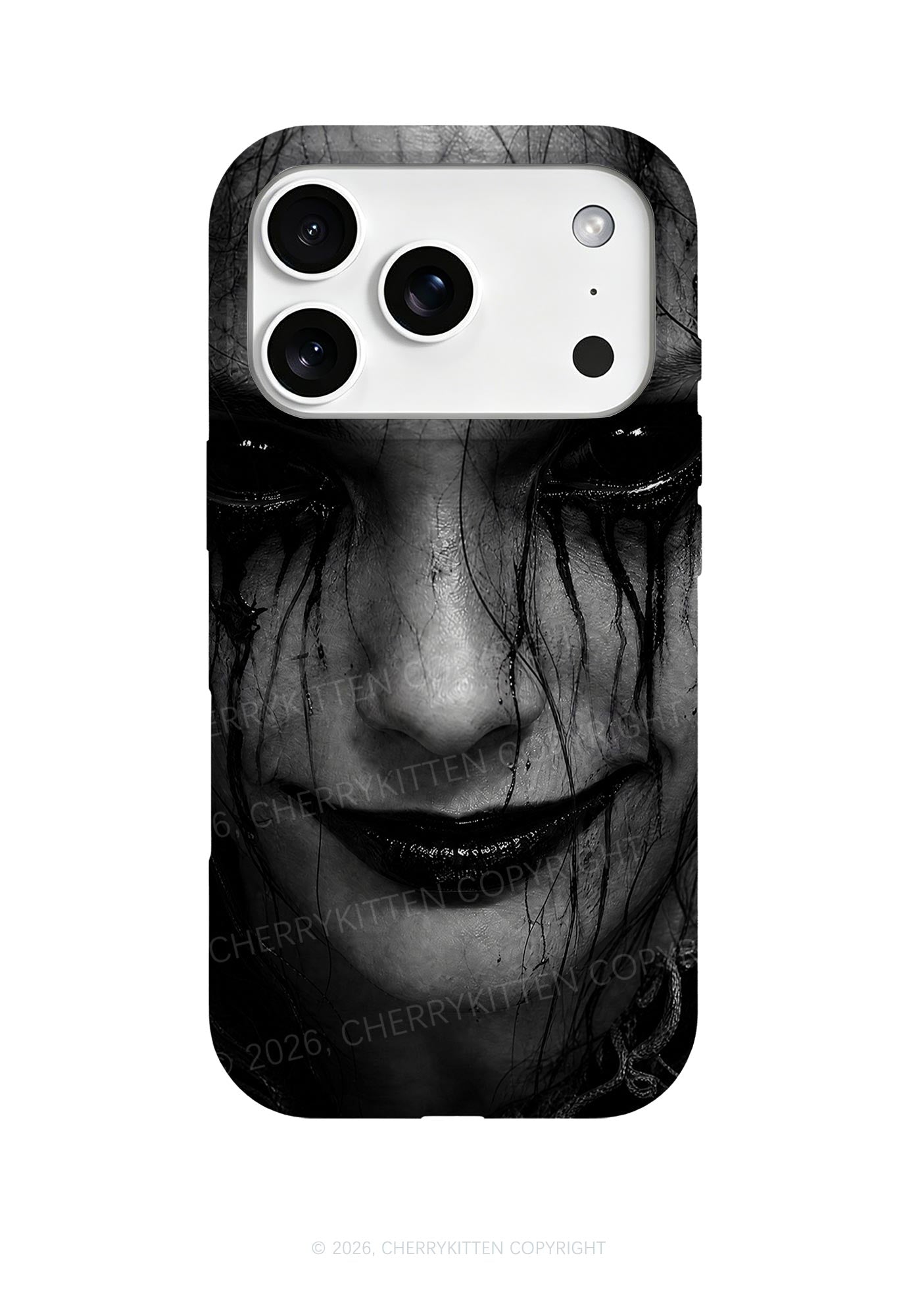 Halloween Black Tears Woman Y2K Phone Case Cherrykitten