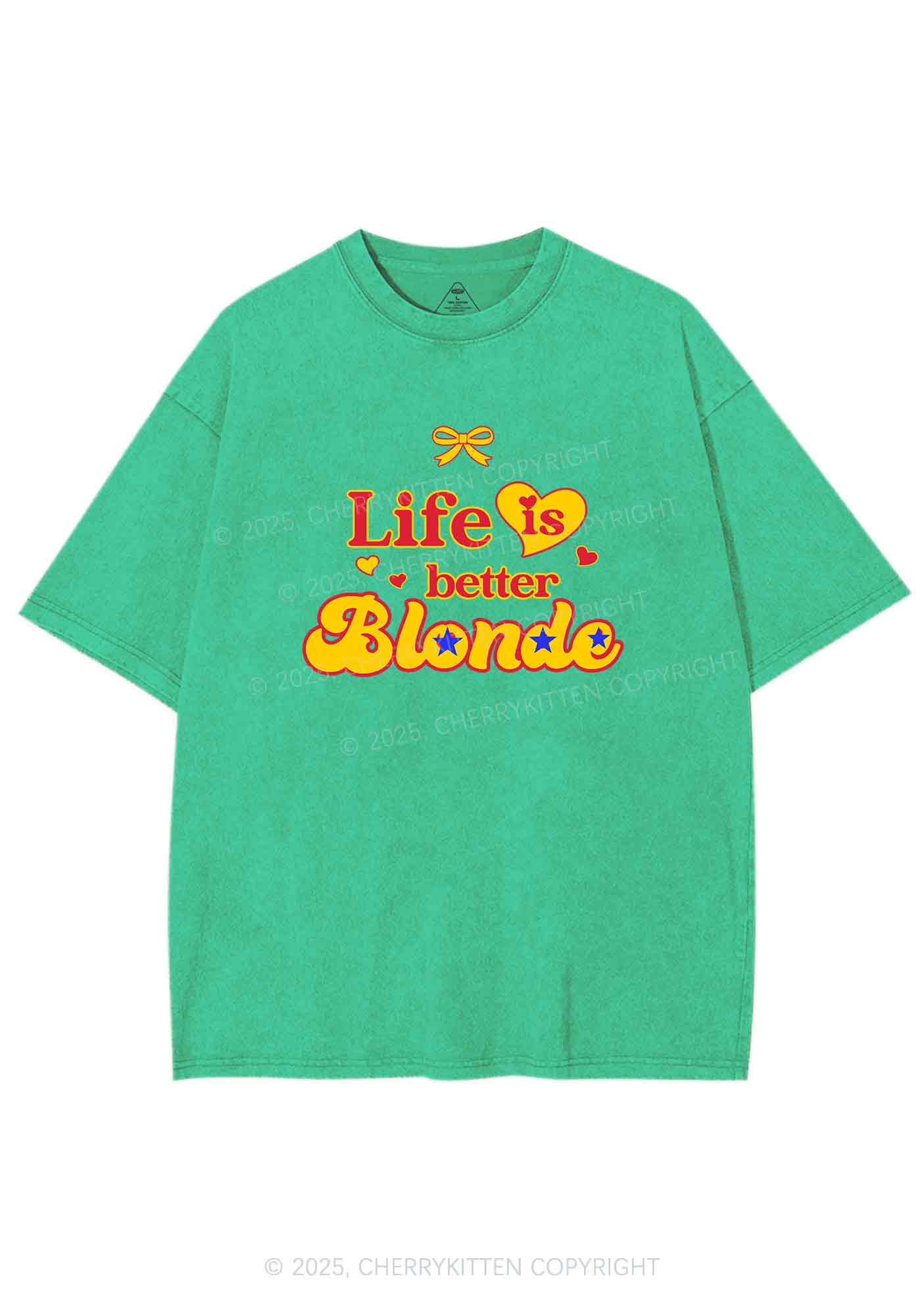 Better Blonde Y2K Shirts Washed Tee Cherrykitten